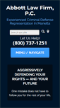 Mobile Screenshot of cobbmariettalawyer.com